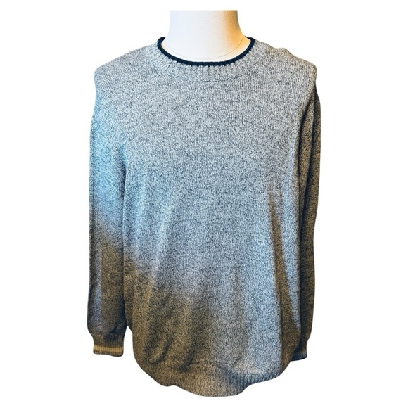 Eddie Bauer NEW Men’s Blue Crew Neck 100% Cotton Knit Sweater 2XL - Picture 1 of 8